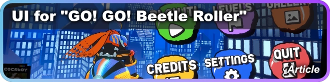 UI for "GO! GO! Beetle Roller!"