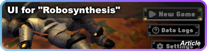 UI for "Robosynthesis"
